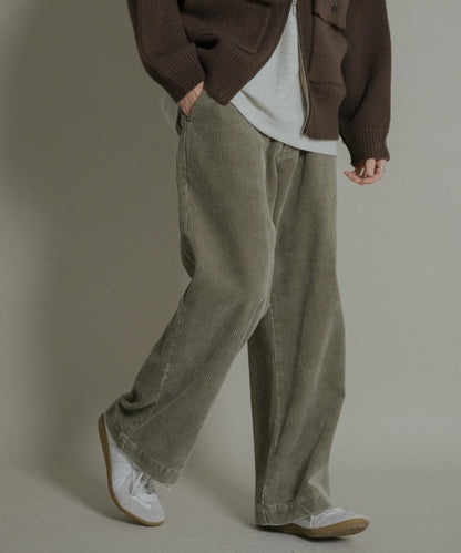 化學纖維燈芯絨直筒褲