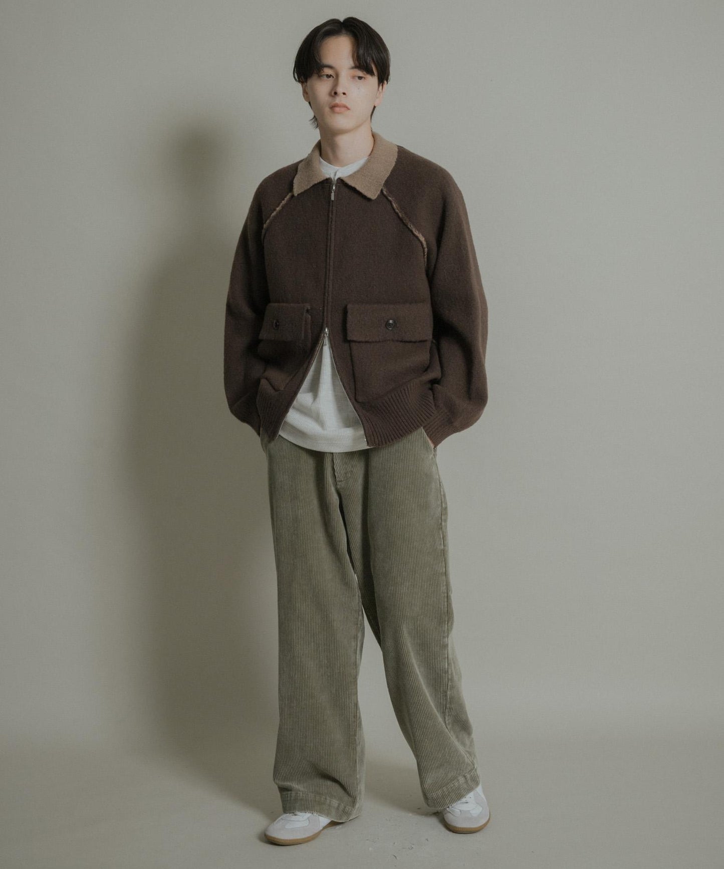 化學纖維燈芯絨直筒褲