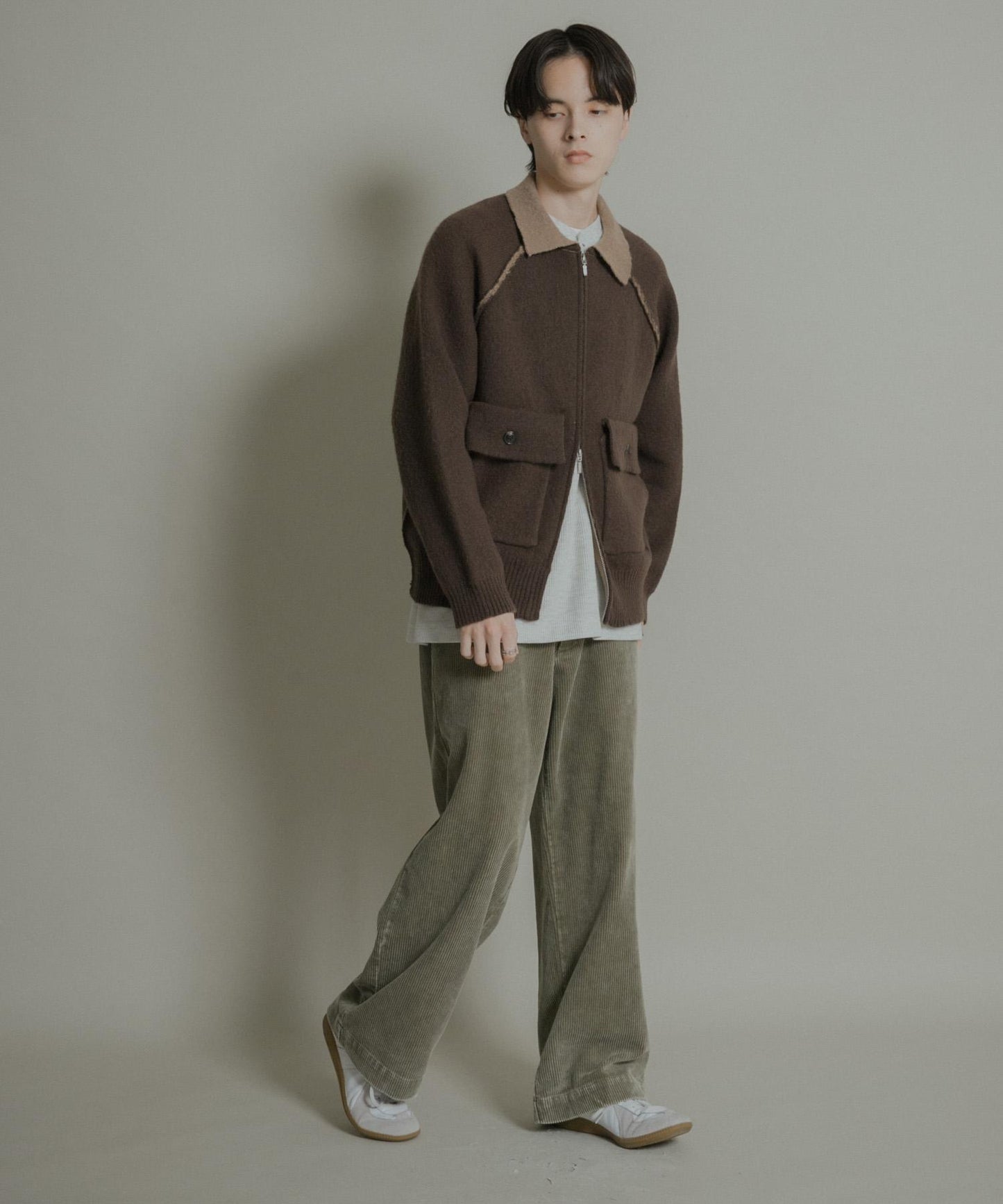 化學纖維燈芯絨直筒褲