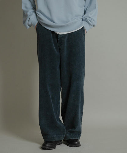 化學纖維燈芯絨直筒褲