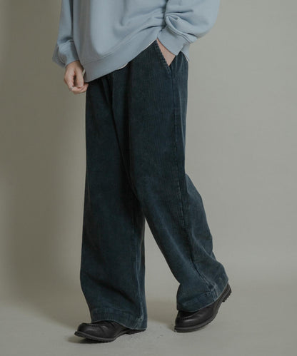 化學纖維燈芯絨直筒褲