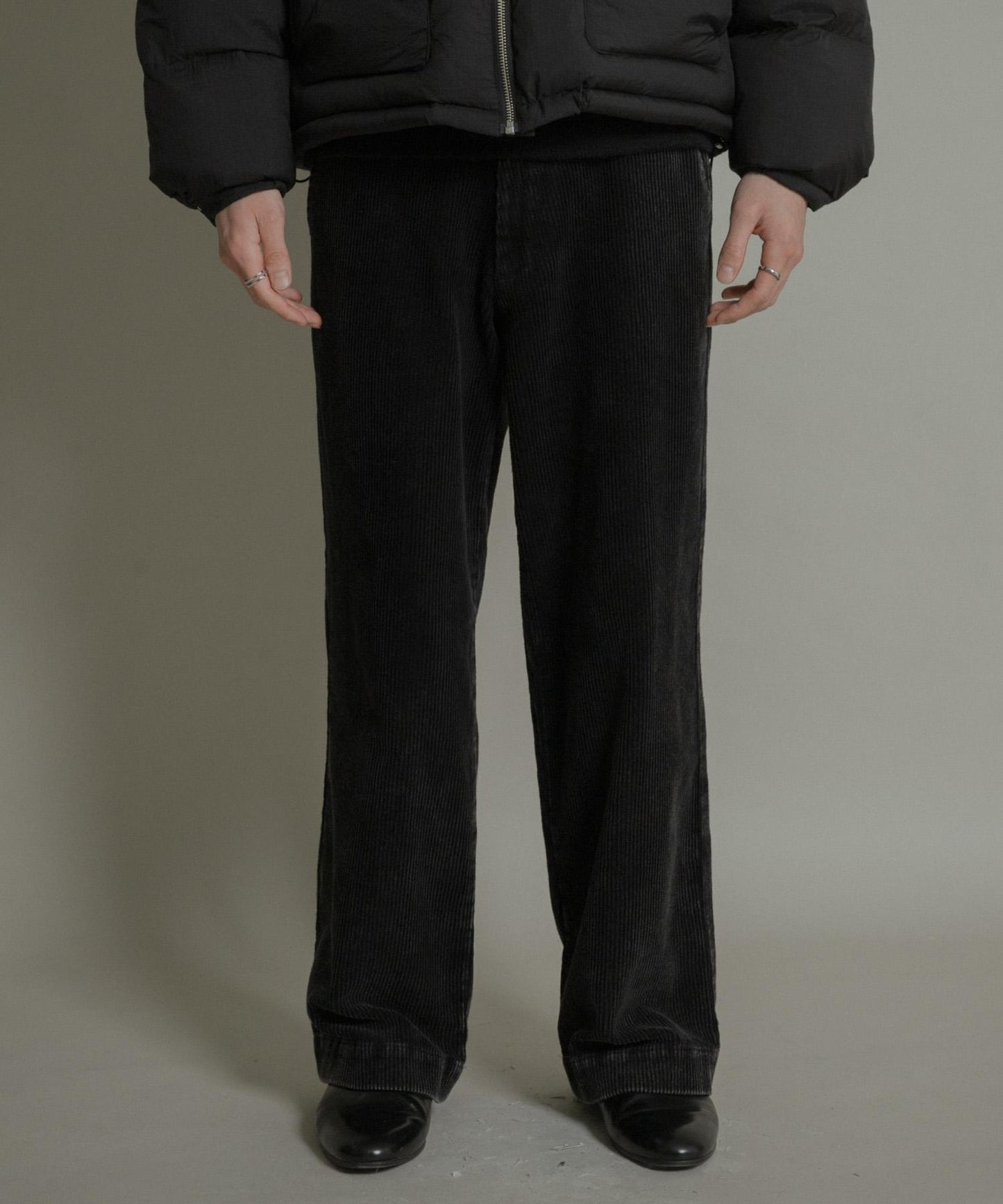 化學纖維燈芯絨直筒褲