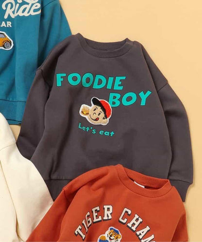 保暖繡花貼布衛衣