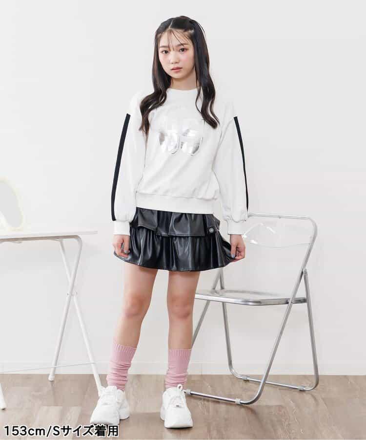 拼色荷葉邊裙褲2