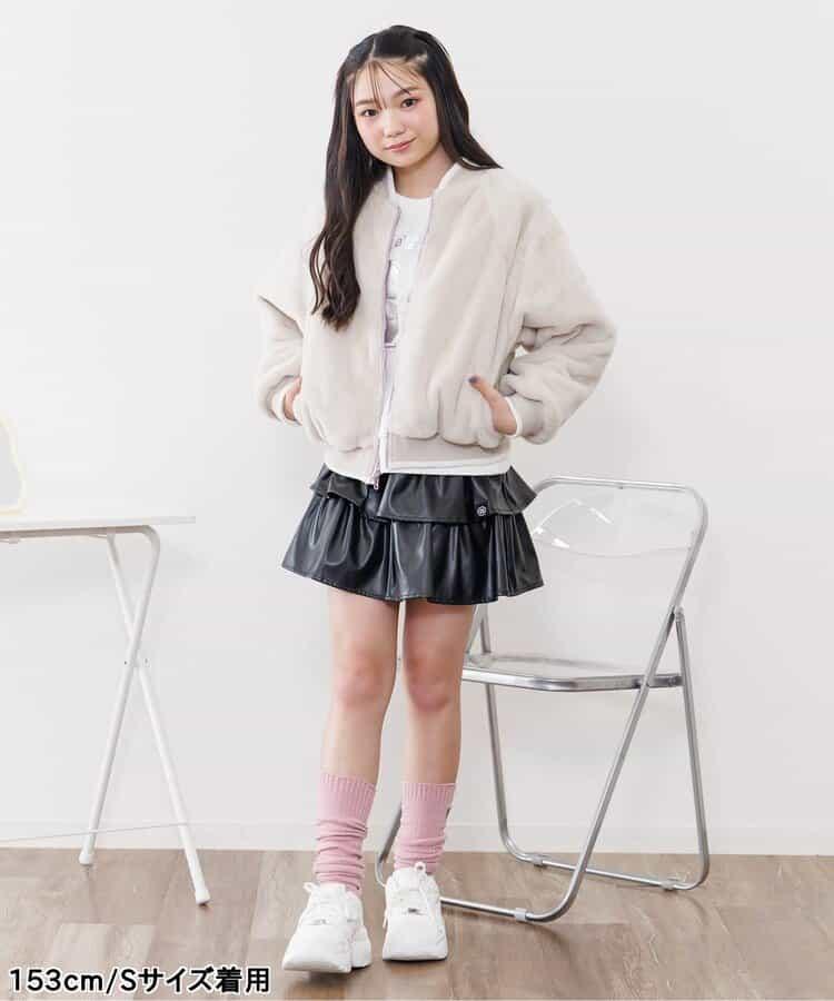 拼色荷葉邊裙褲2