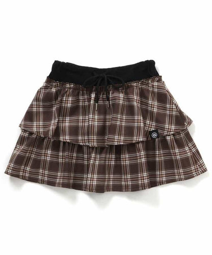 拼色荷葉邊裙褲2