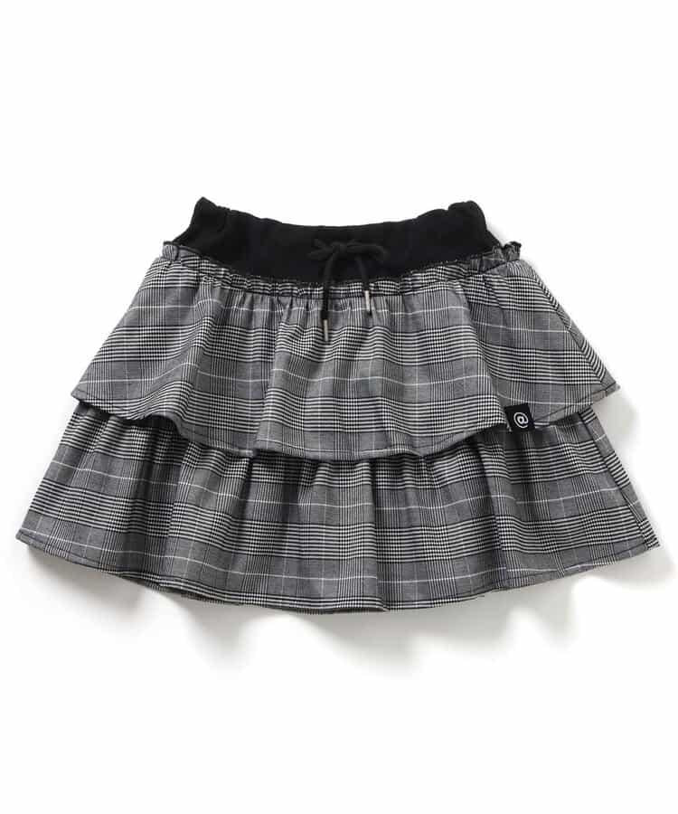 拼色荷葉邊裙褲2