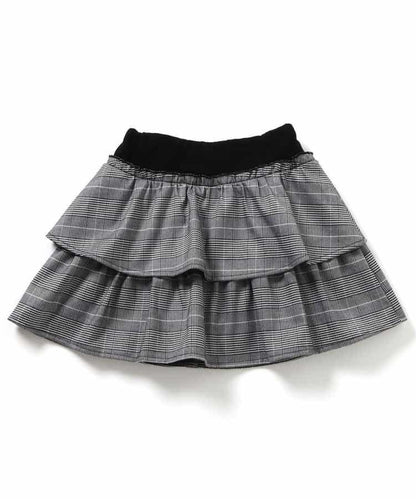 拼色荷葉邊裙褲2