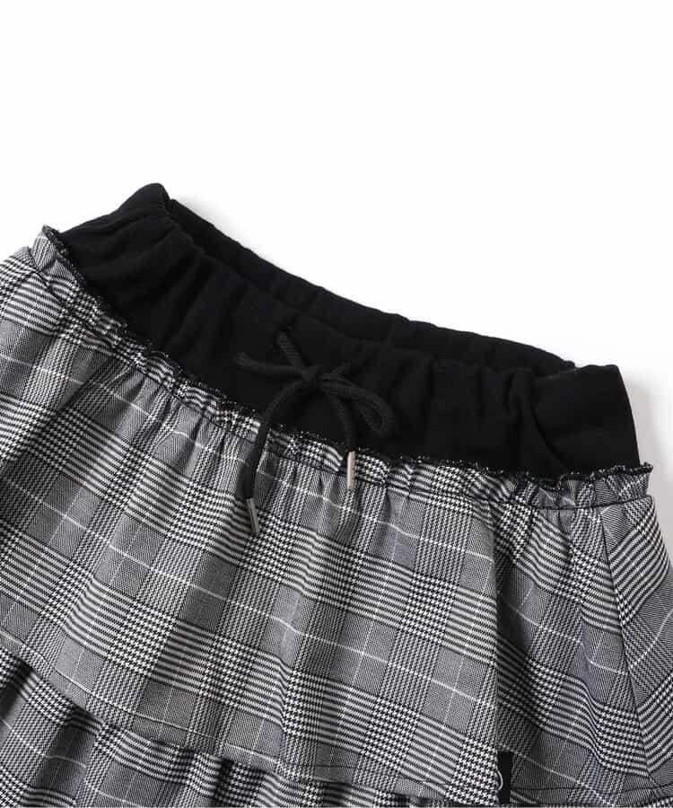 拼色荷葉邊裙褲2