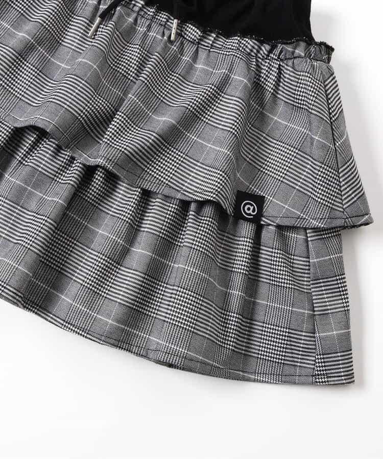 拼色荷葉邊裙褲2