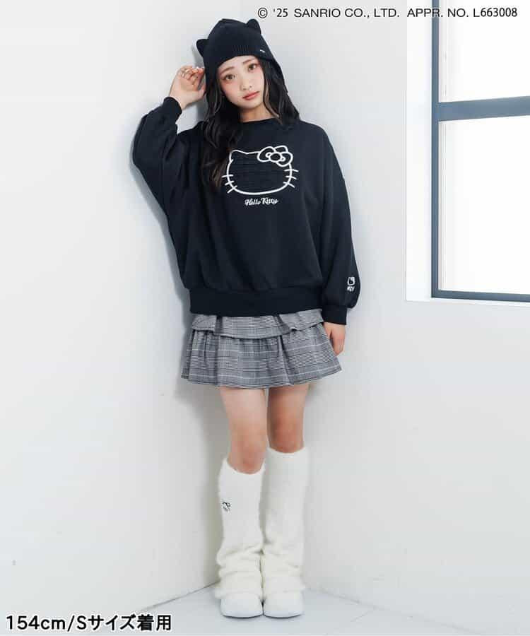 拼色荷葉邊裙褲2