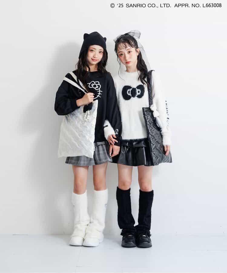 拼色荷葉邊裙褲2