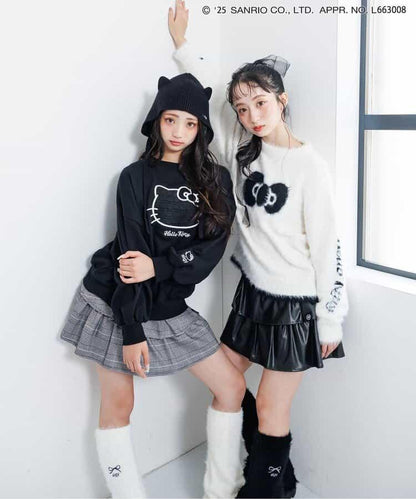 拼色荷葉邊裙褲2