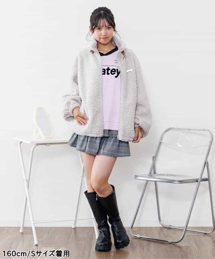 拼色荷葉邊裙褲2