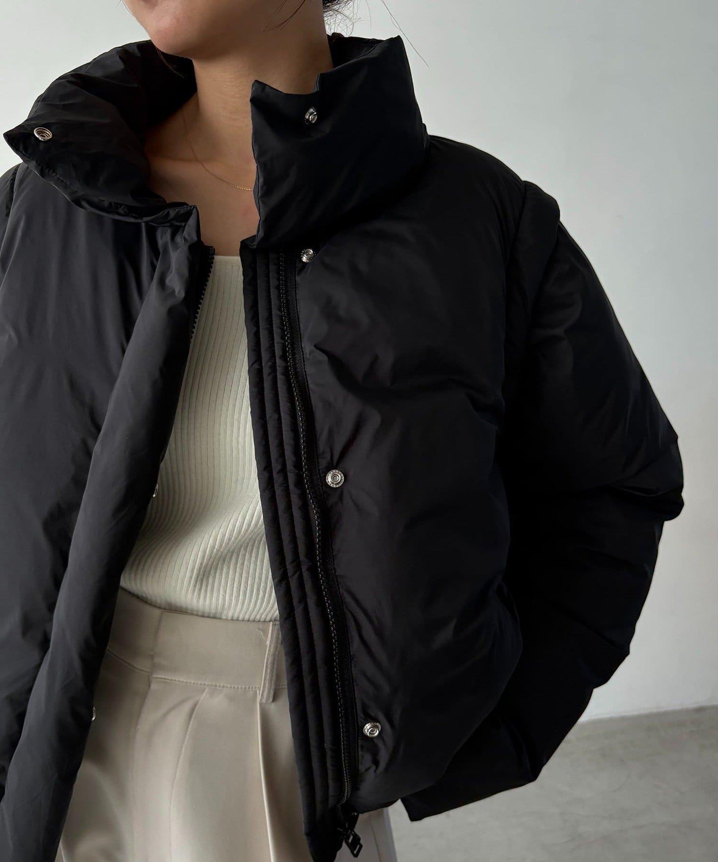 【輕量/保溫性優越】2WAY中棉羽絨夾克