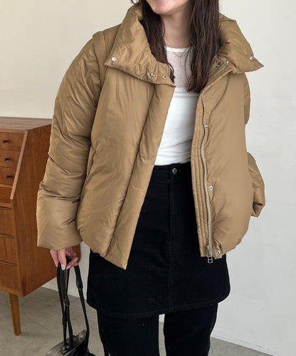 【輕量/保溫性優越】2WAY中棉羽絨夾克