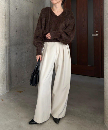 毛絨針織連帽衫