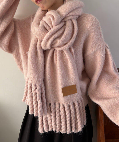 馬海毛拉絨圍巾