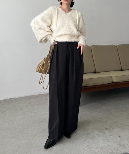 毛絨針織連帽衫