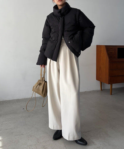 【輕量/保溫性優越】2WAY中棉羽絨夾克