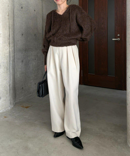 毛絨針織連帽衫