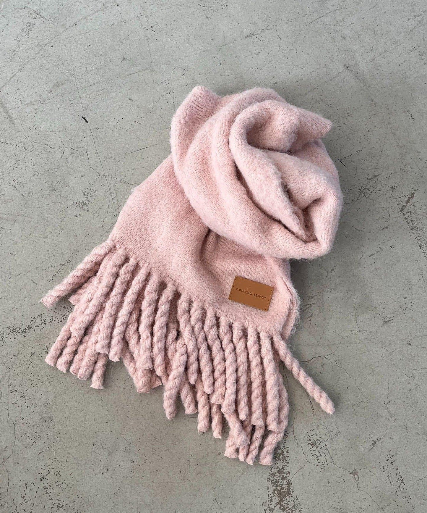 馬海毛拉絨圍巾