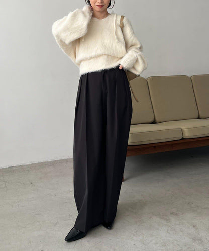 毛絨針織連帽衫