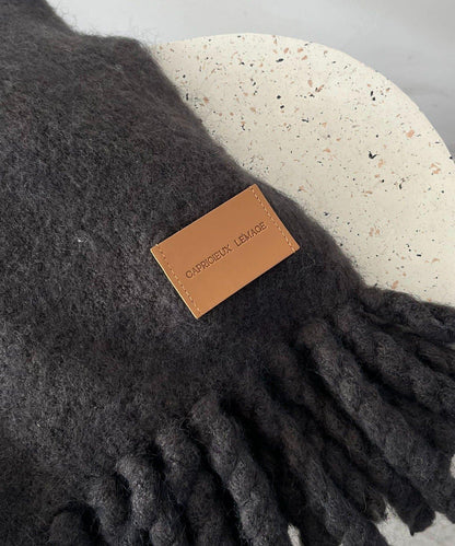 馬海毛拉絨圍巾