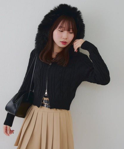 【RMAF】連帽拉鍊毛絨外套