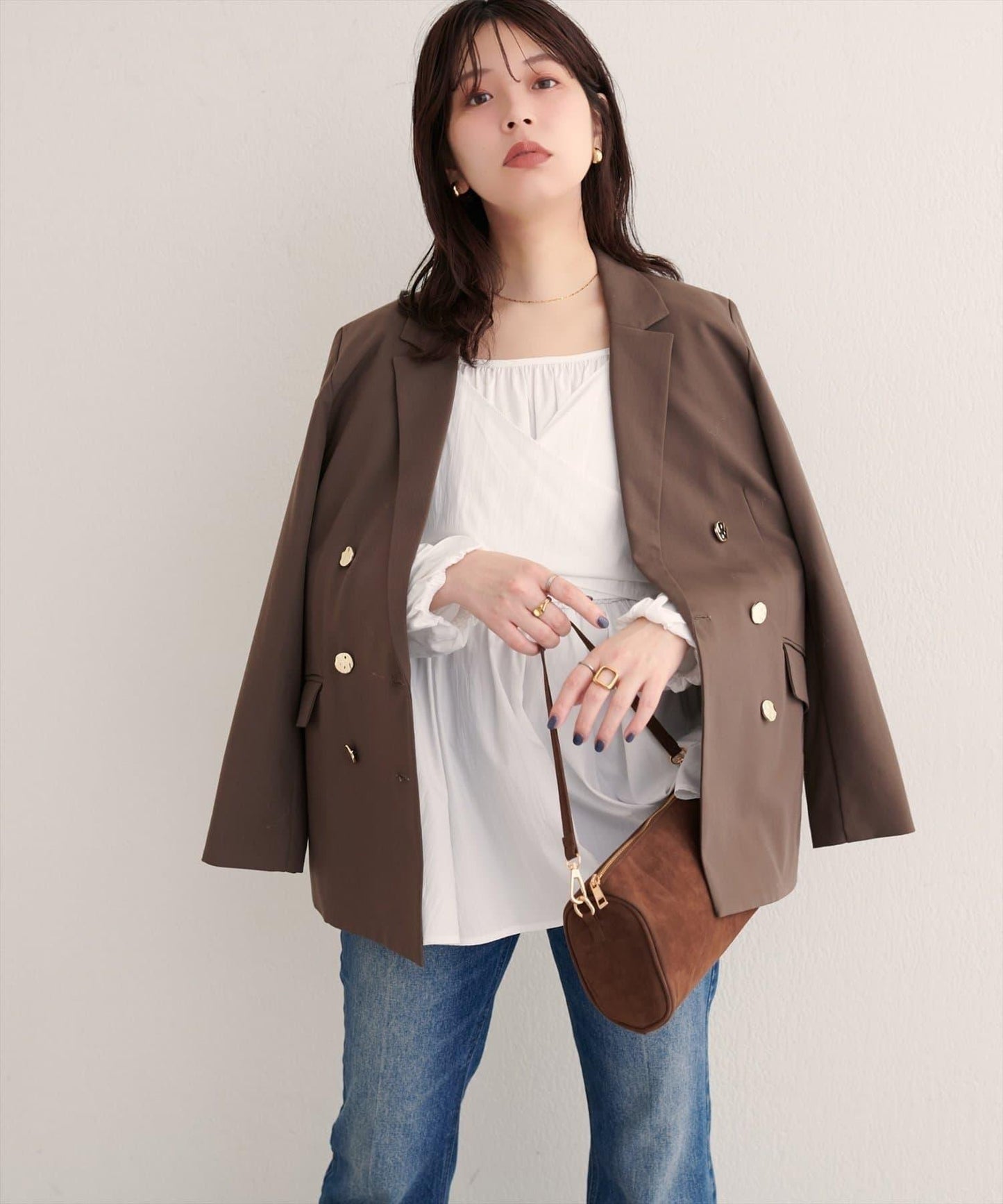 【natural couture】多穿法交叉綁帶蝴蝶結襯衫