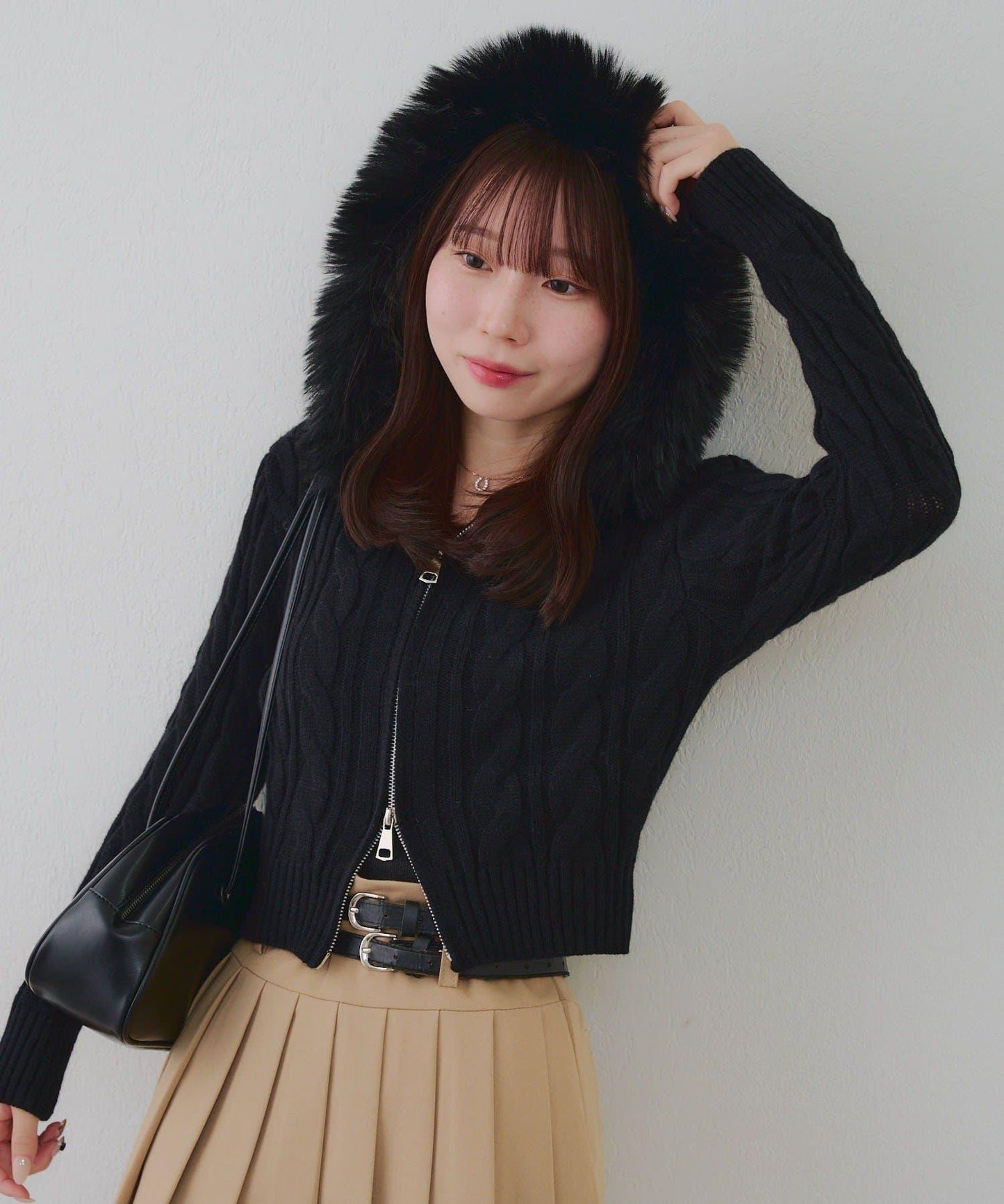 【RMAF】連帽拉鍊毛絨外套