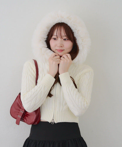 【RMAF】連帽拉鍊毛絨外套