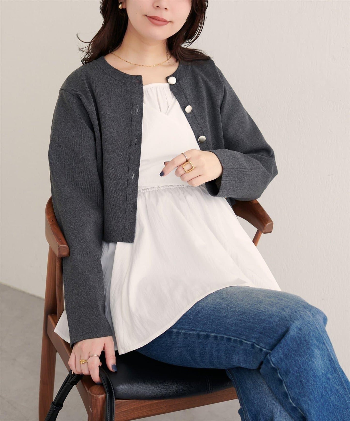 【natural couture】多穿法交叉綁帶蝴蝶結襯衫