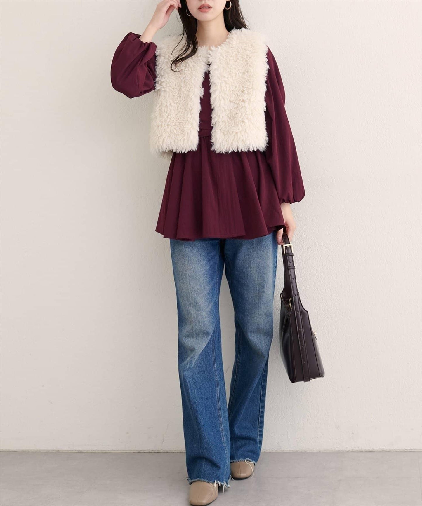 【natural couture】多穿法交叉綁帶蝴蝶結襯衫