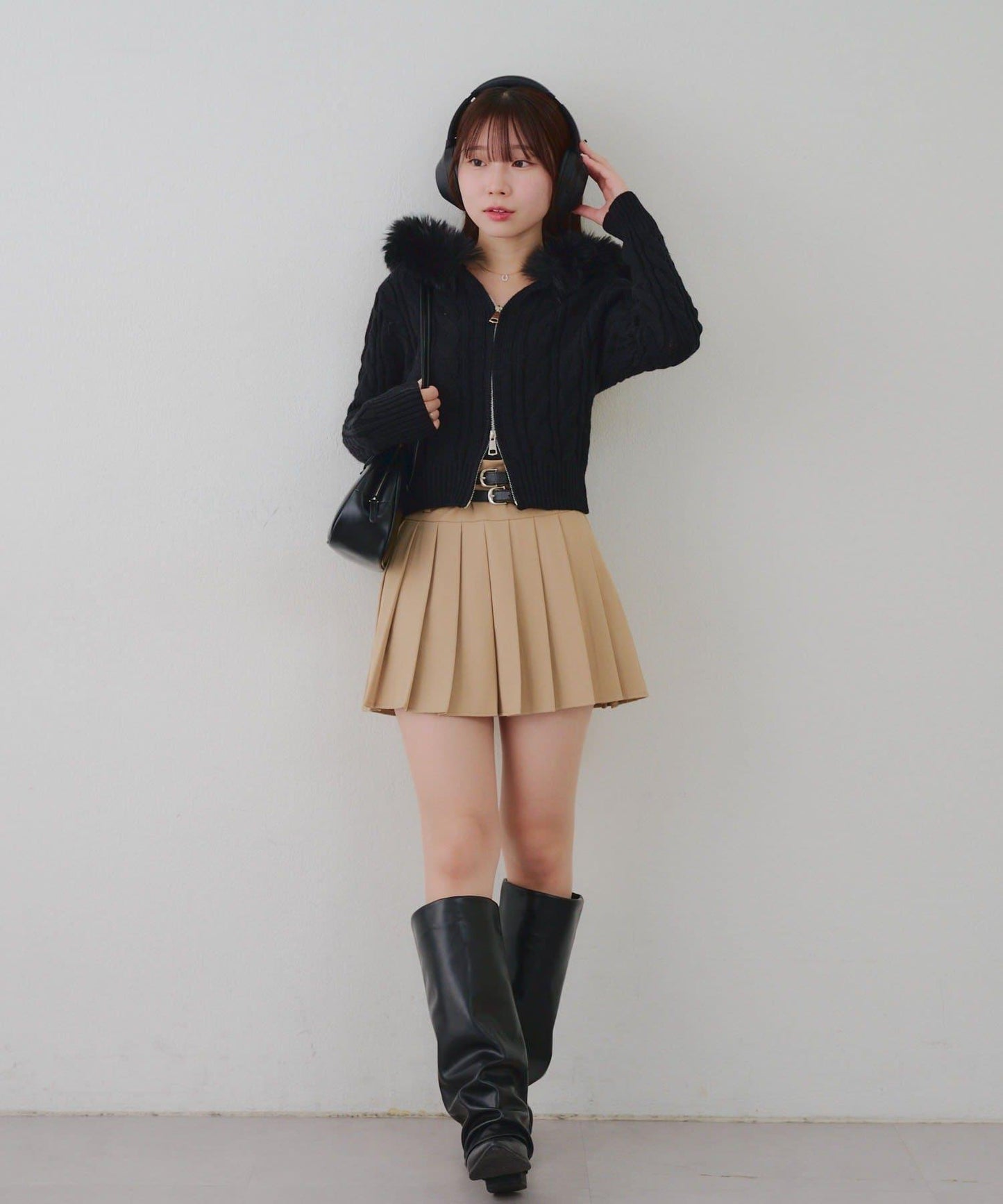 【RMAF】連帽拉鍊毛絨外套