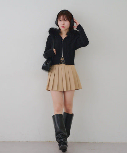 【RMAF】連帽拉鍊毛絨外套