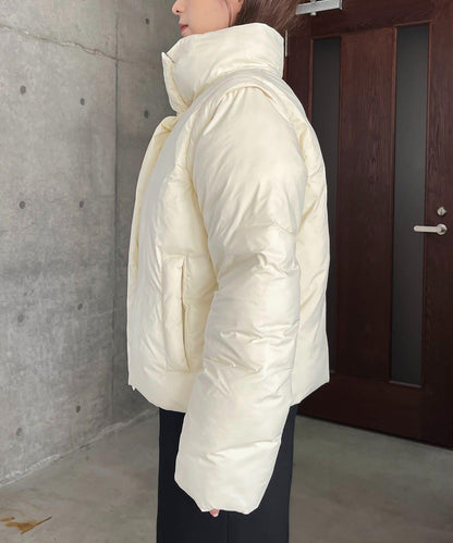 【輕量/保溫性優越】2WAY中棉羽絨夾克