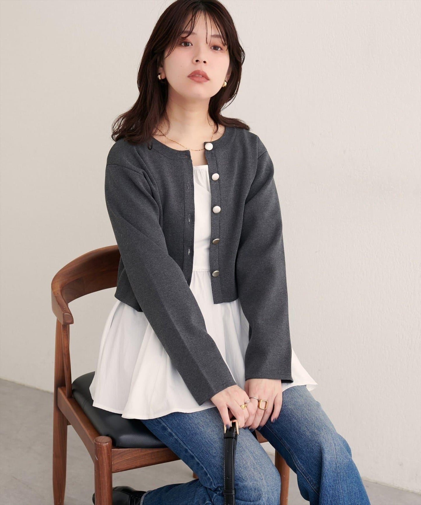 【natural couture】多穿法交叉綁帶蝴蝶結襯衫