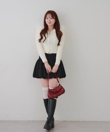 【RMAF】連帽拉鍊毛絨外套