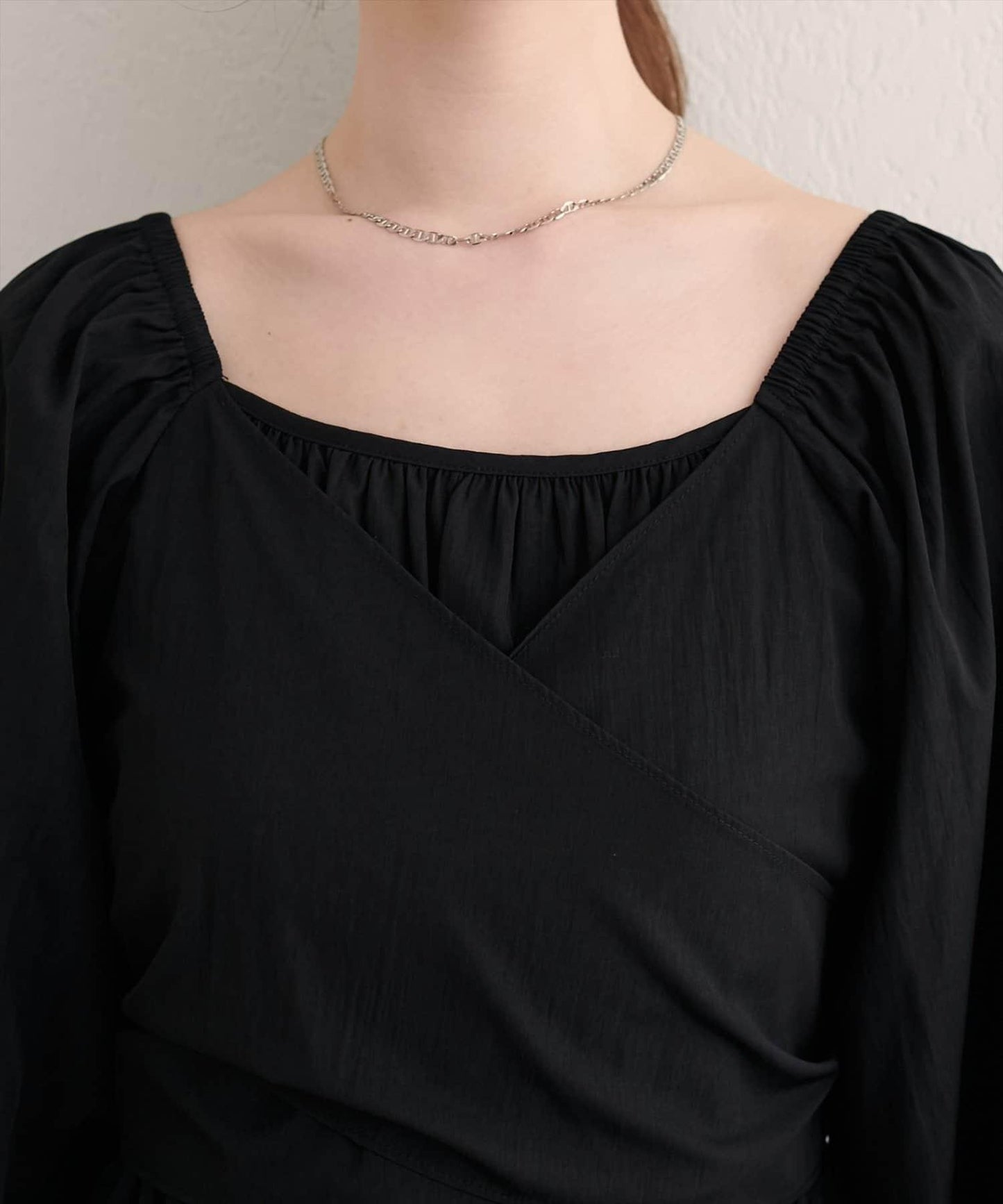 【natural couture】多穿法交叉綁帶蝴蝶結襯衫