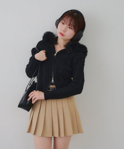 【RMAF】連帽拉鍊毛絨外套