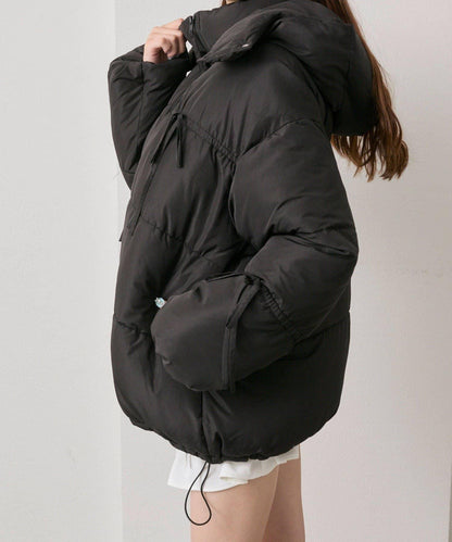 蝴蝶結環保羽絨中長款夾克
