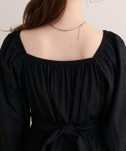 【natural couture】多穿法交叉綁帶蝴蝶結襯衫