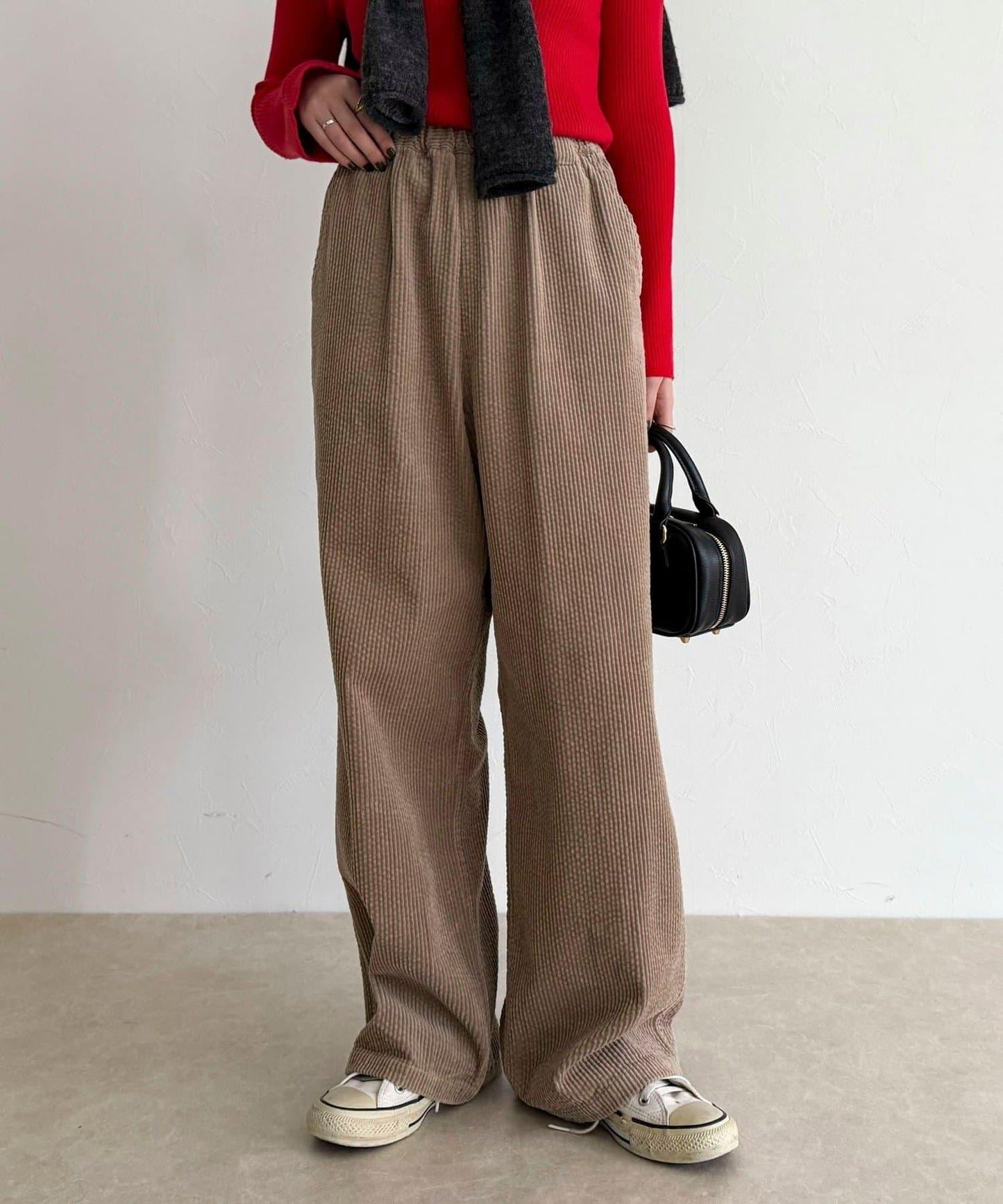 燈芯絨寬鬆休閒褲