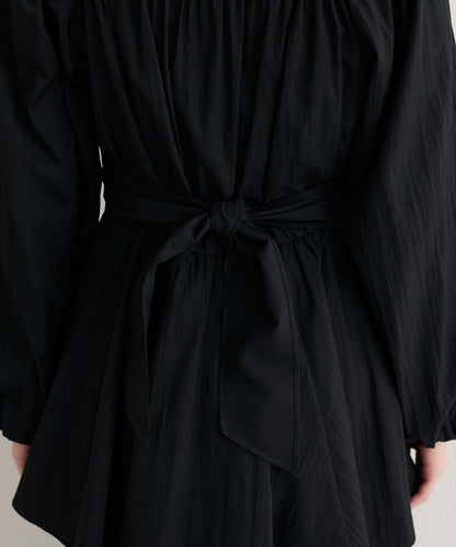 【natural couture】多穿法交叉綁帶蝴蝶結襯衫