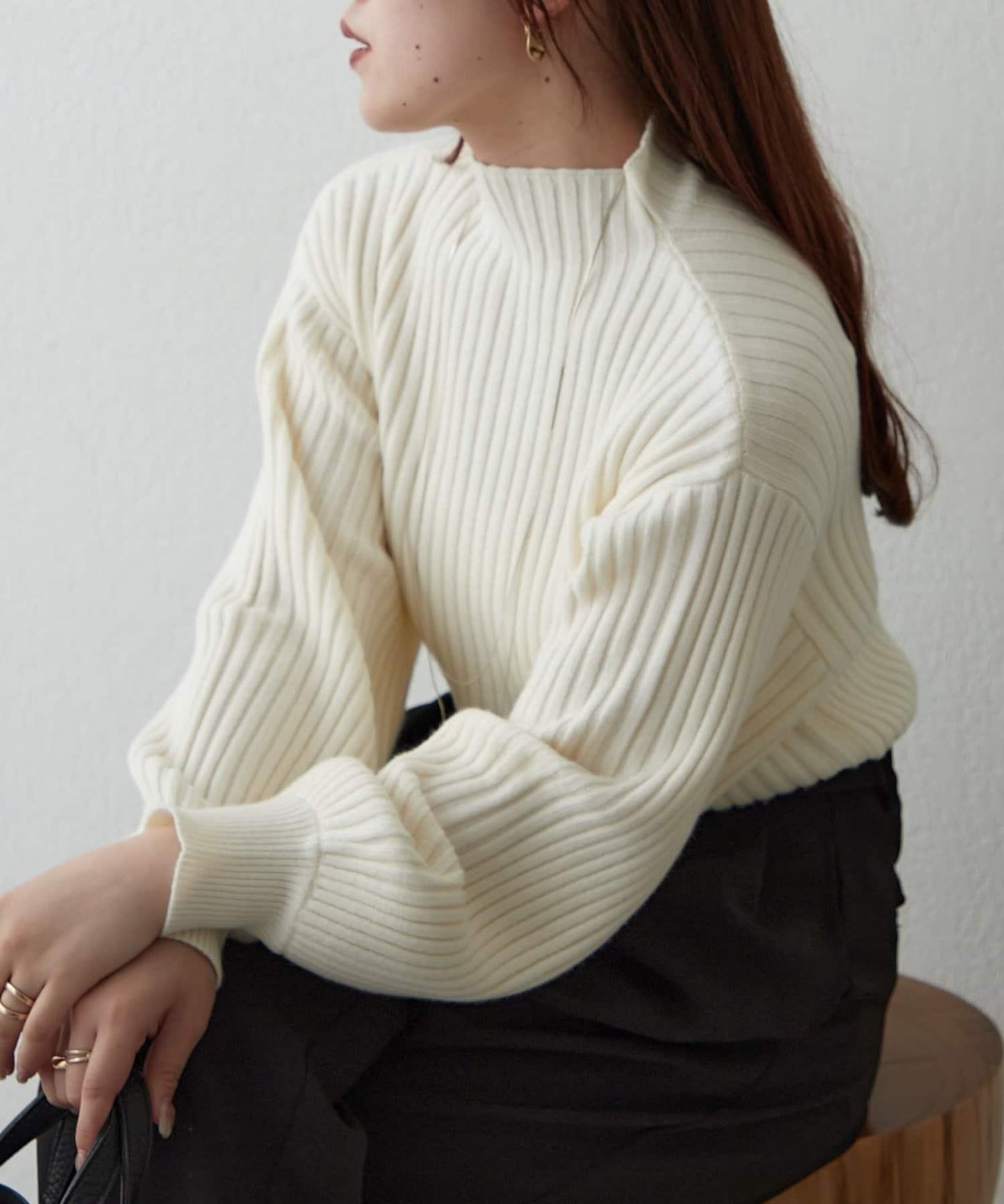 【RMAF】高領羅紋針織衫