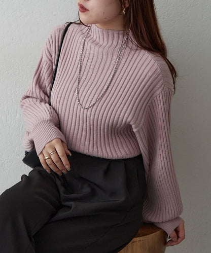 【RMAF】高領羅紋針織衫