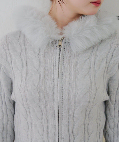 【RMAF】連帽拉鍊毛絨外套