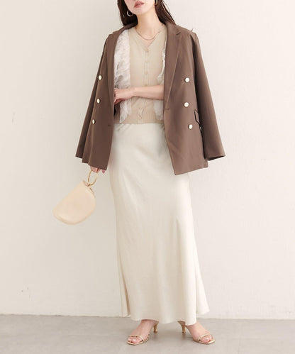 【natural couture】網紗荷葉邊針織背心