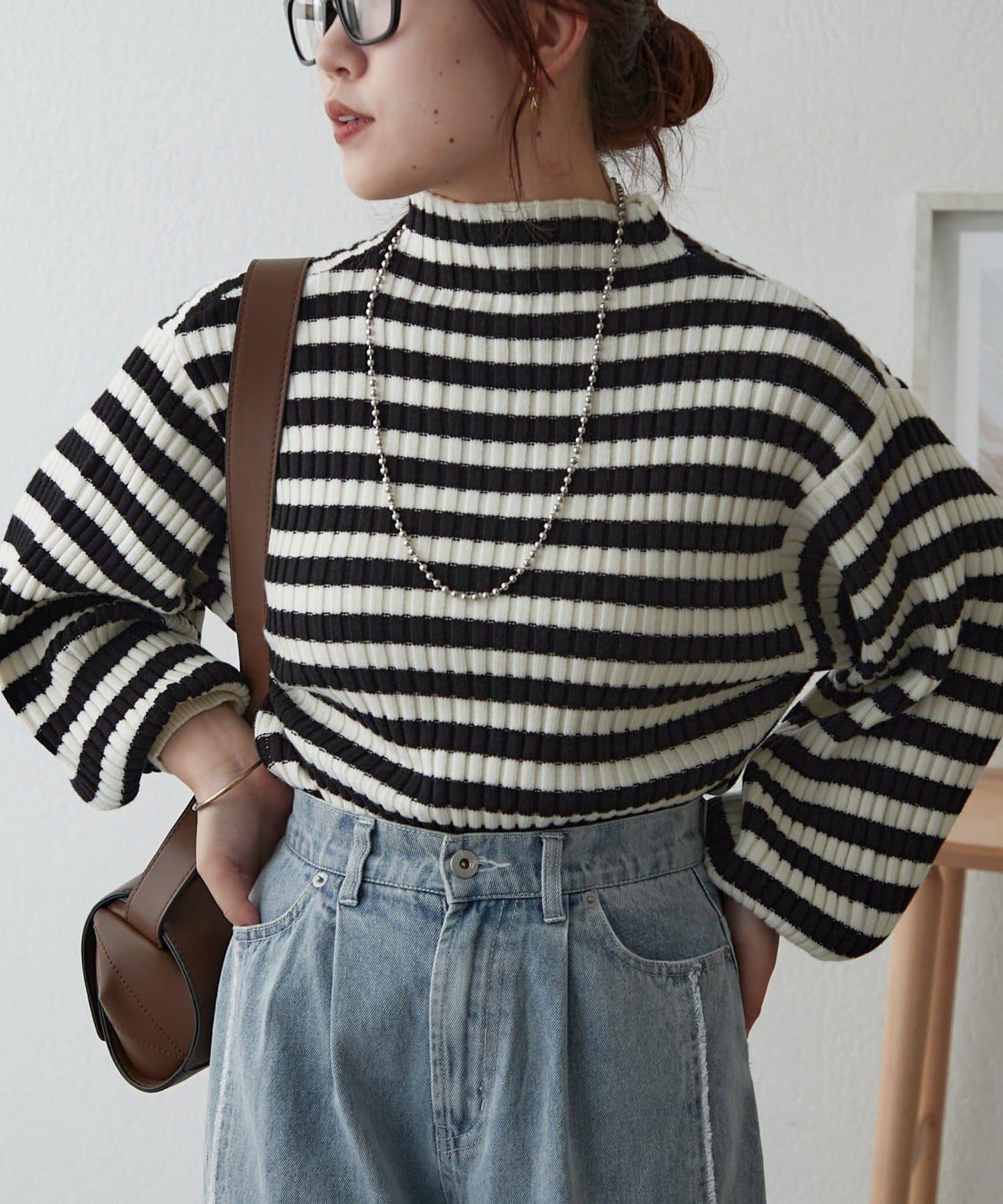 【RMAF】高領羅紋針織衫